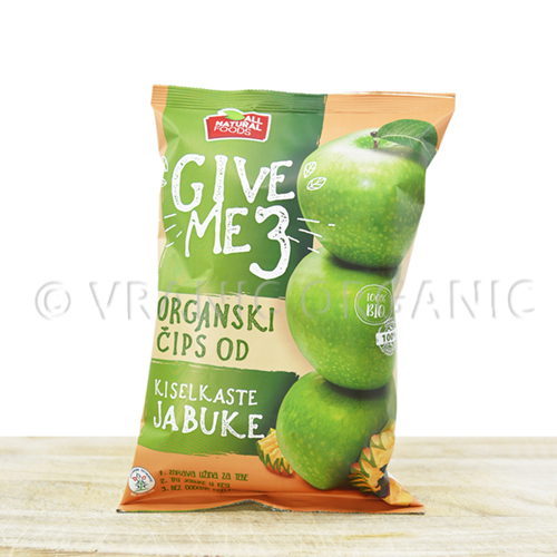 Organic sour apple chips 40g