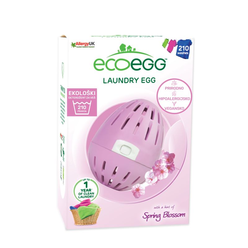 ECOEGG Natural, environmentally friendly, hipoalergenic laundry detergent  (Spring Blossom - pack for 210 washes)