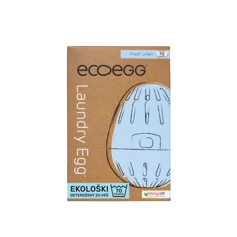 ECOEGG Natural, environmentally friendly, hipoalergenic laundry detergent (Fresh Linen - pack for 70 washes)