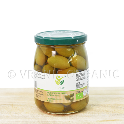 Organic olives with bones 550g