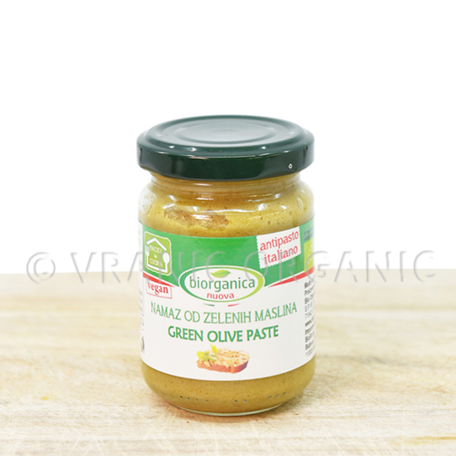 Organic spread with green olives 140g