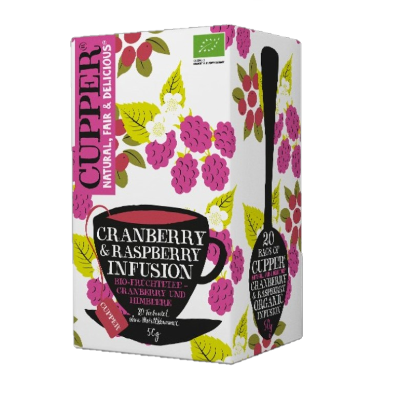 Organic herbal tea mixture -  Cranberry raspberry infusion