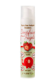 Organic Baby Tooth paste (0-36 months) - strawberry flavor (50ml)