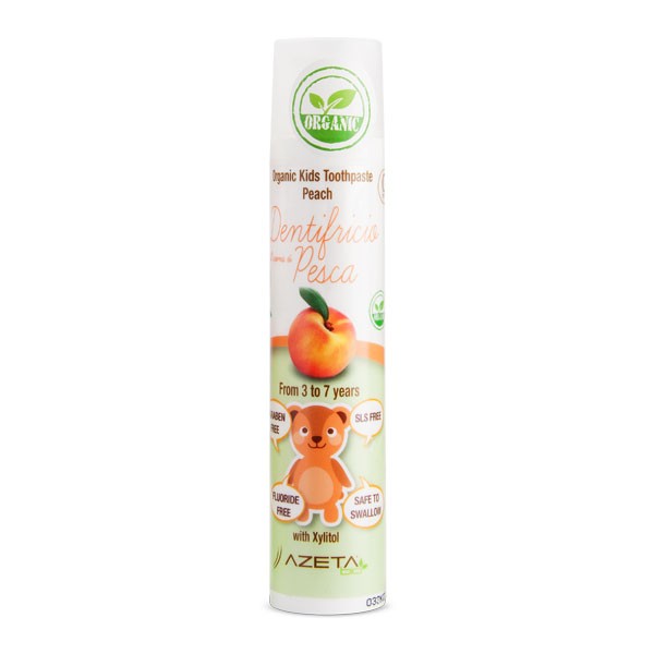 Organic Toothpaste for Kids - Peach (3-7 years) 50ml