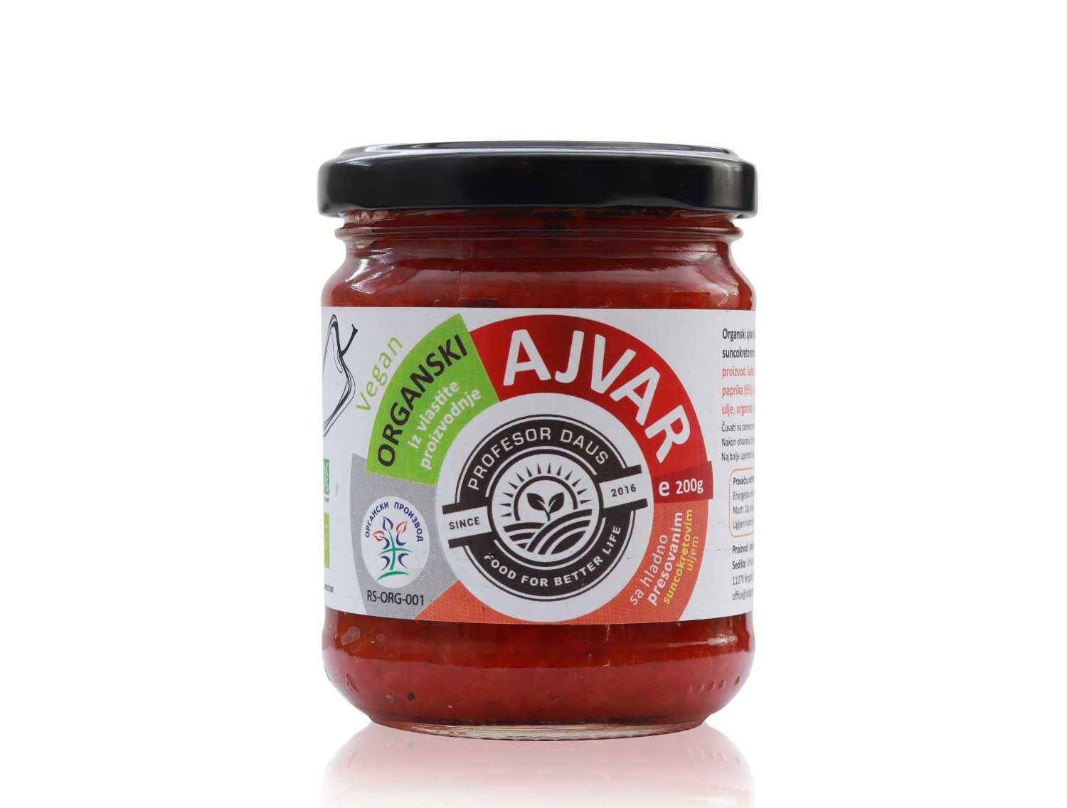 Organski ajvar blagi 200g