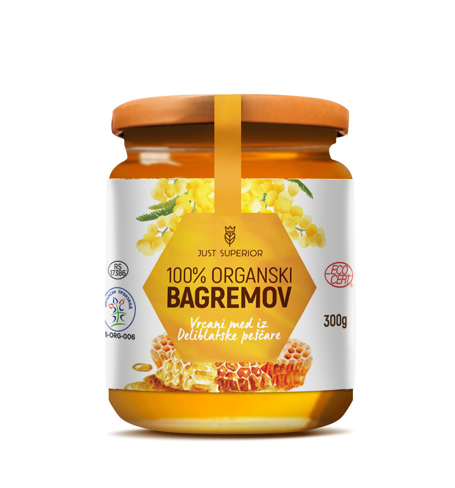 Organski med bagremov 300g