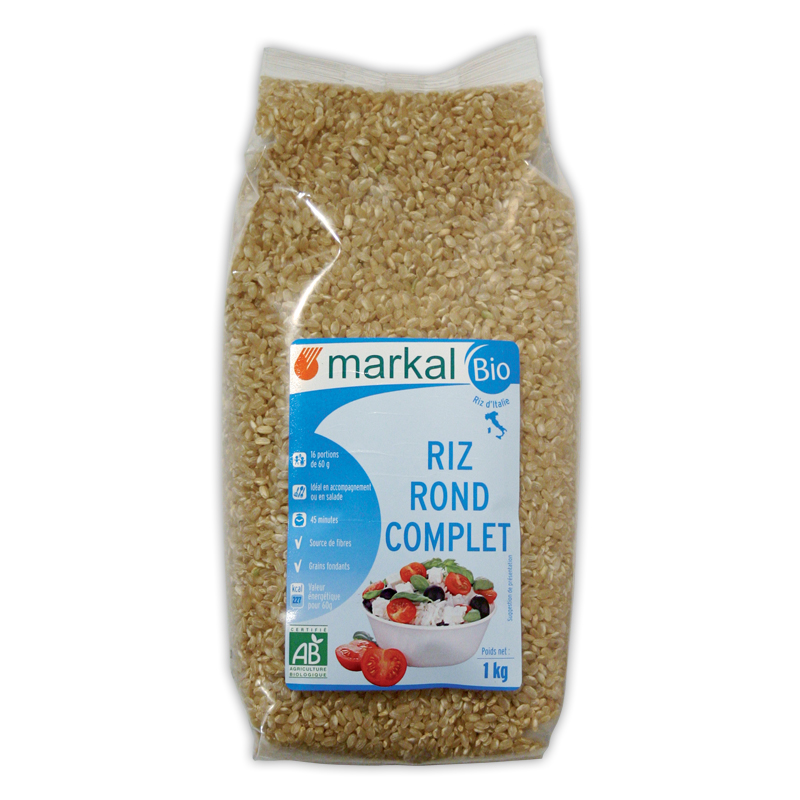 Organic whole grain rice (pack 1kg)