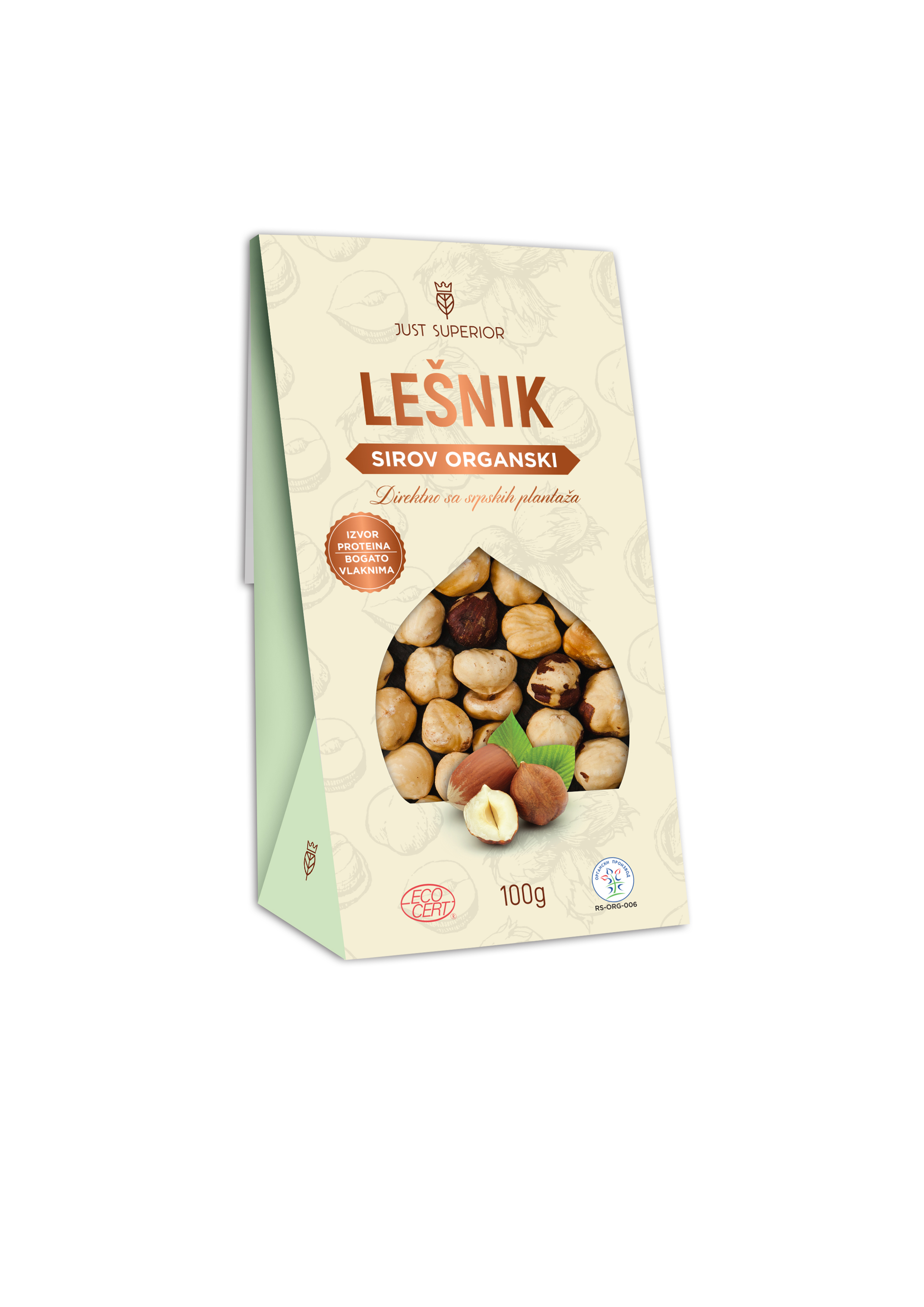 Organski lešnik 100g