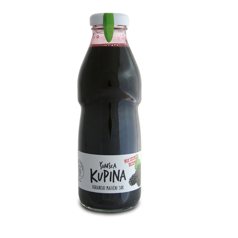 Cold pressed organic forest blackberry juice 500ml