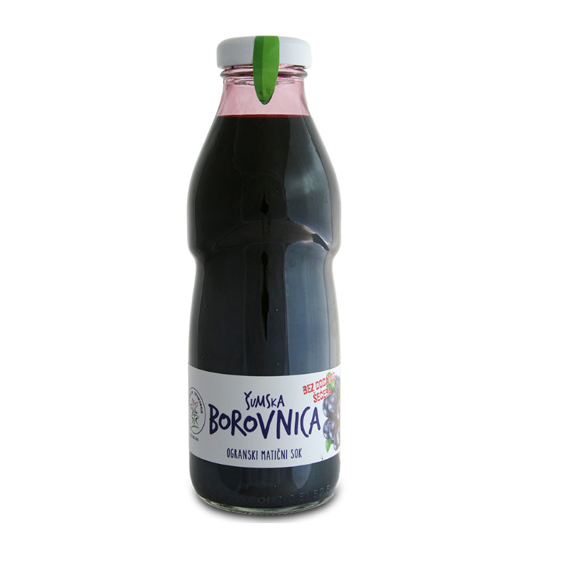 Cold pressed organic forest blueberry juice 500ml