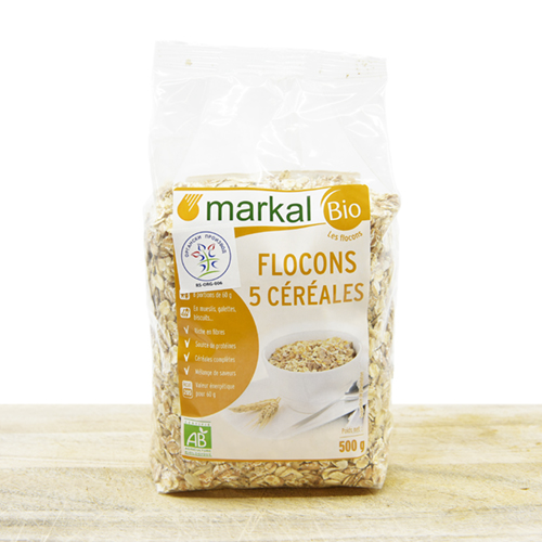 Organic Five Cereals Flakes 500g  