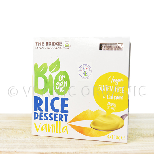 Organic rice dessert with Vanila 4x125g