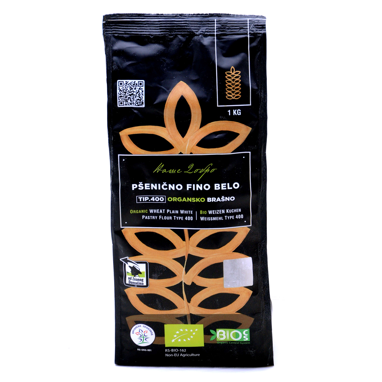 Fine White Wheat Organic Flour - tipe 400 (pack 1kg)