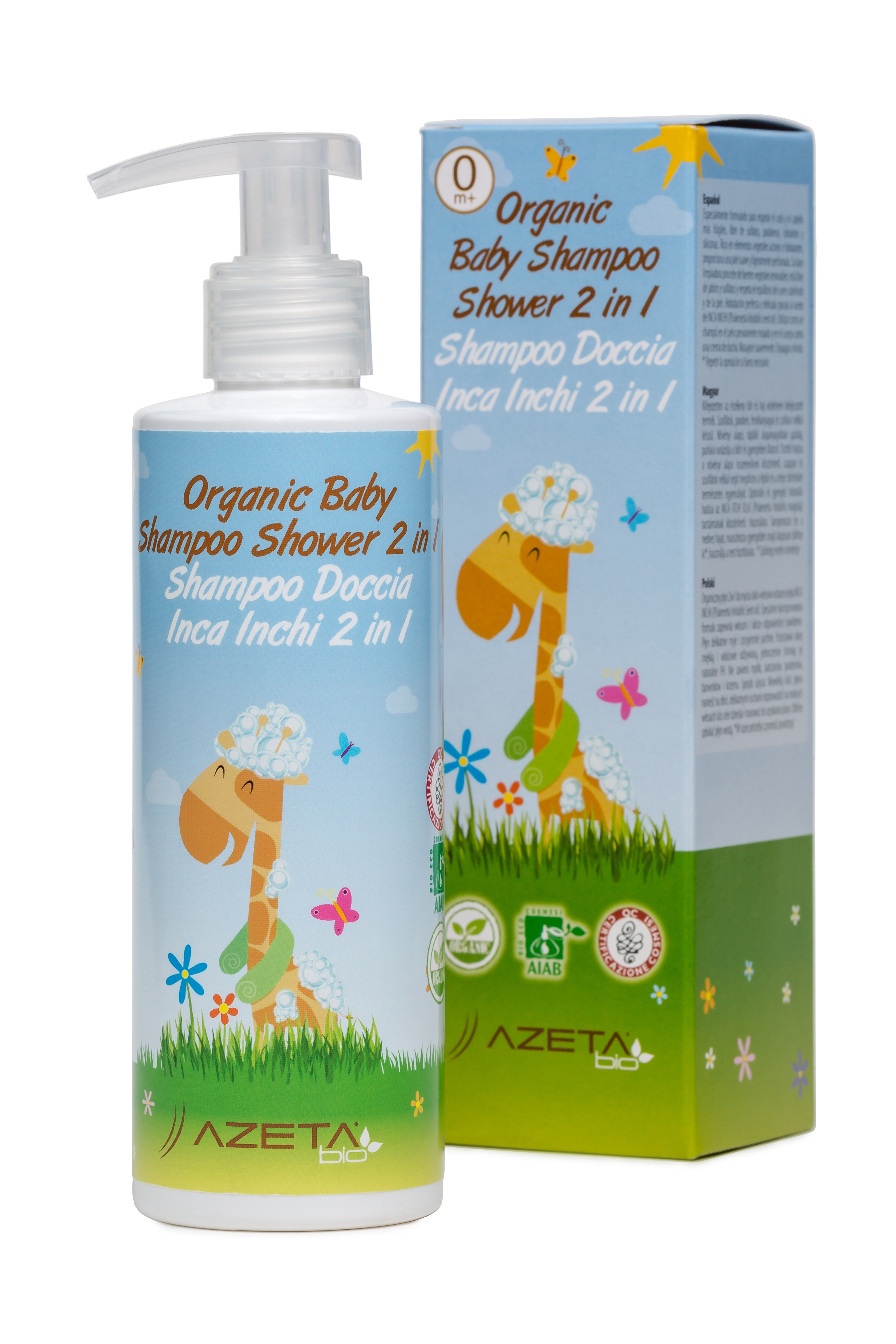 Organic Baby shampoo shower 200ml