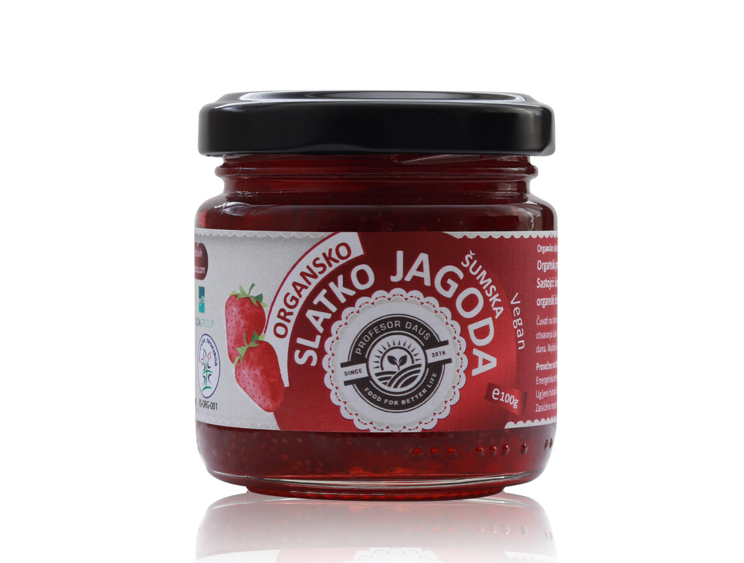 Organic Forest Strawberry Jam 100g