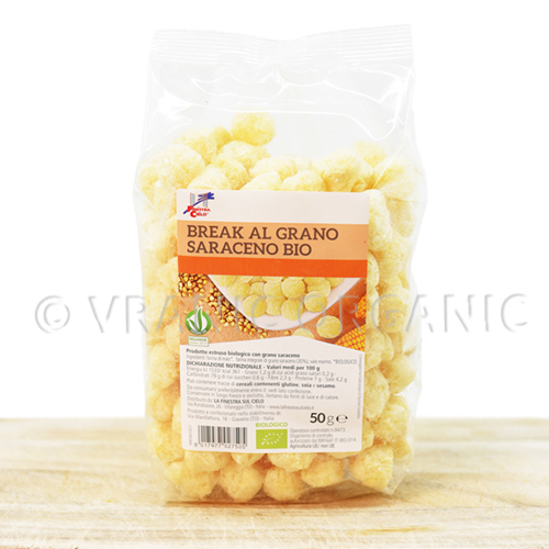 Organic buckwheat & corn snack 50g