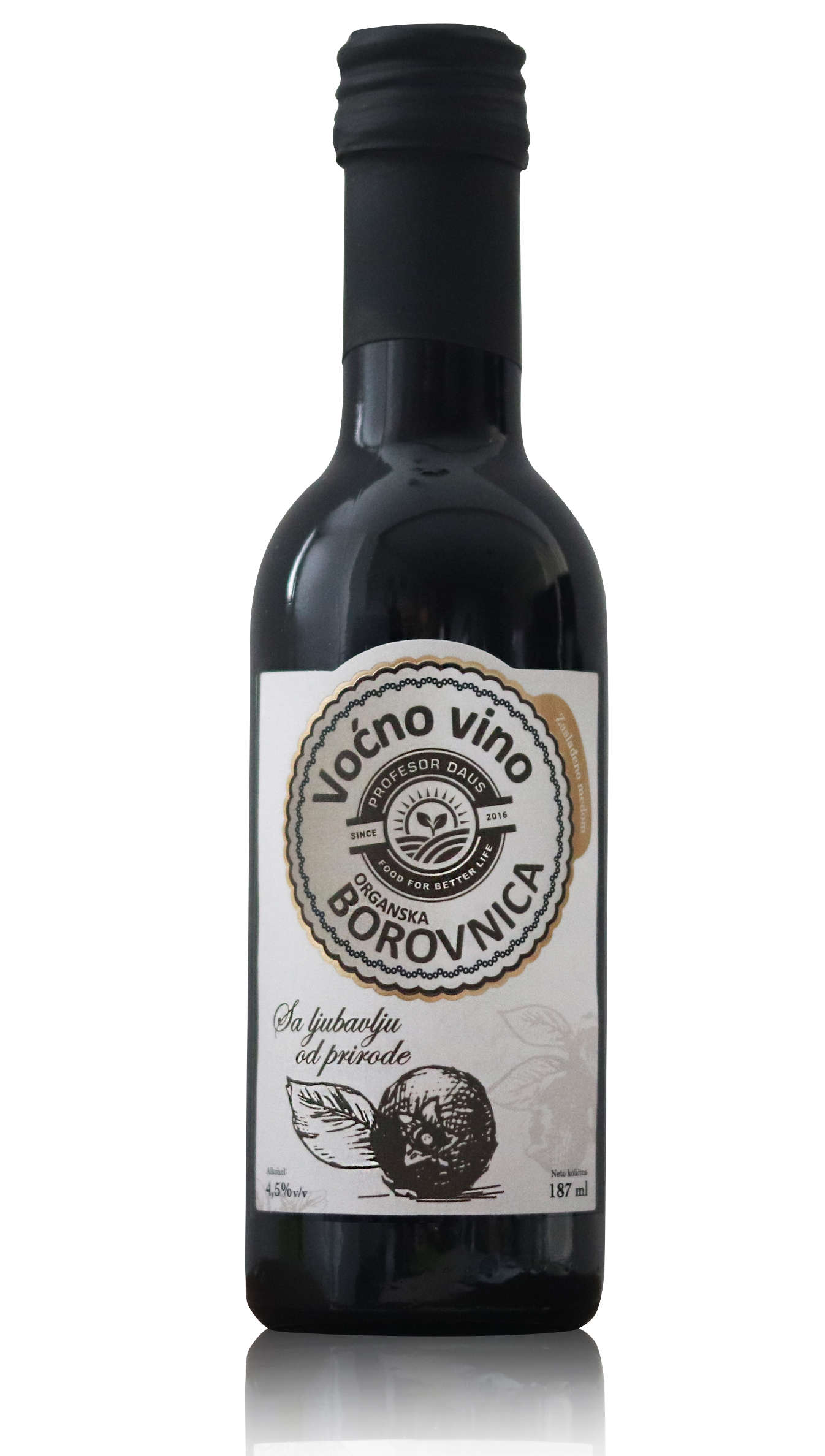 Vino organska borovnica 187ml