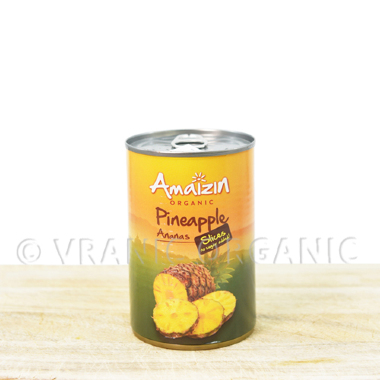 Organic pineapple in a can 400g