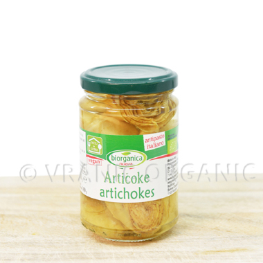 Organic artichokes in vinegar 280g