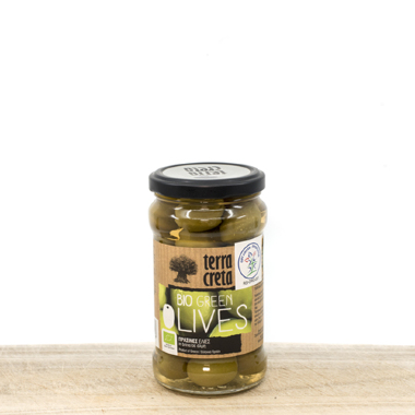 Organic Whole Green Amfissa Olives 290g