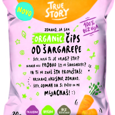 Organic Carrot chips 20g