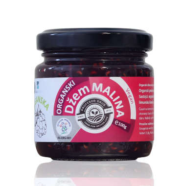 Organic raspberry jam 100g