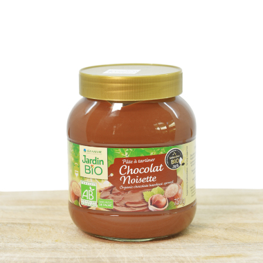 Organic cocoa spread with haselnuts 750g