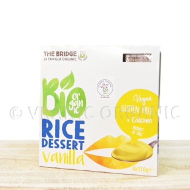 Organic rice dessert with Vanila 4x125g